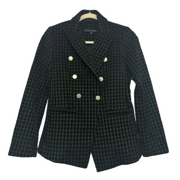 Abbeyglass Ladies Button Up Closure Layering Professional Black Blazer Size XS - Picture 4 of 7